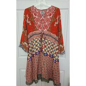johnny was boho tunic dress Cotton Ruched Sleeve Tunic Dress